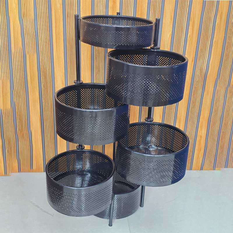 6 Layer Round Shape Kitchen Rack